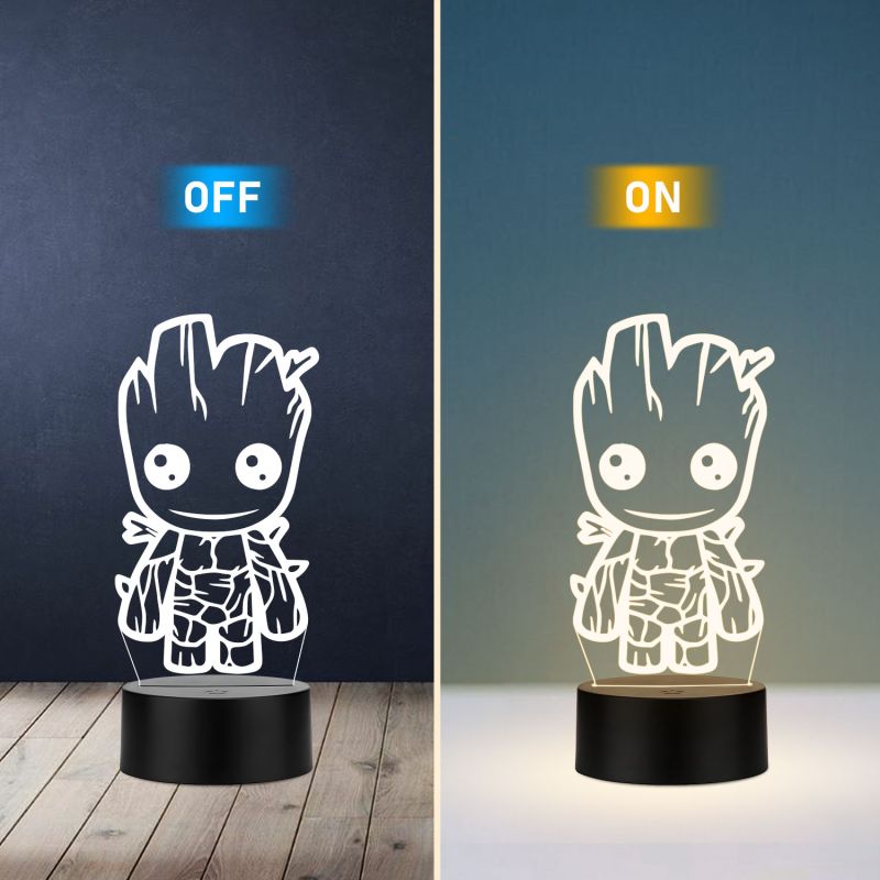 Baby Groot Character Design Night Lamp